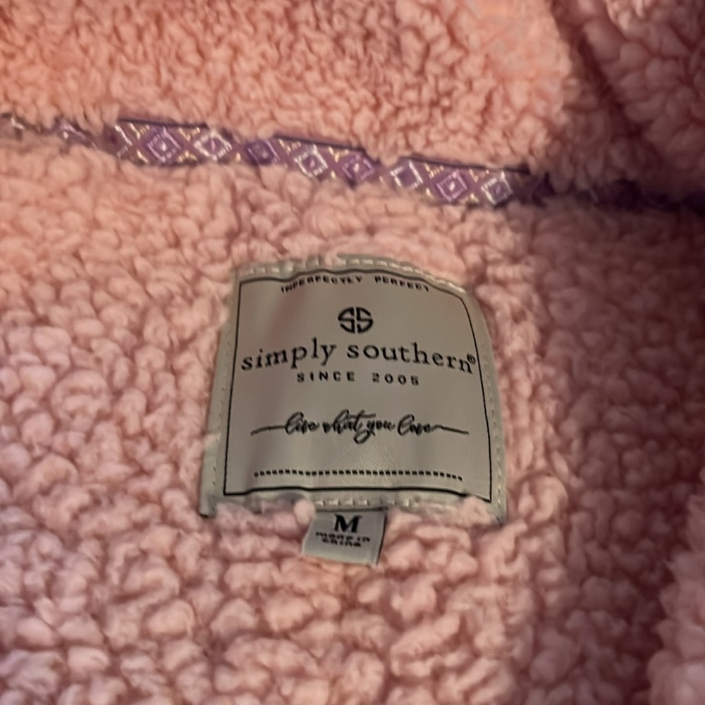 HP Simply Southern M Sherpa Peach Jacket - Picture 3 of 16